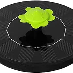 6V 1W Solar Fountain with 5 Flower Type Nozzles Solar Powered Bird Bath Floating Fountains Free Standing Outdoor Fountain Brus ss Water Pump for Pool Pond Garden Patio (Black130A) -Layfoo-picture-29