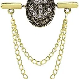 Lapel Pin For Men Suit Anchor Shape Brooch With Chain For Men Women Boys Girls For Office Corporate Party French Cuff Shirts Shirt Suit Blazer In A Gift Box Tscpgold1755-image-96