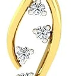 dishis Designer Jewellery 14K(585)/18K(750) Yellow Gold and Daimond, Diamond Designer Pendant For Women-picture-21