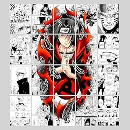 CLICKEDIN® Anime Merchandise Naruto Posters For Wall (20 Pieces) Self Adhesive, HD Printed Manga Merch Poster For Room Decoration-picture-16
