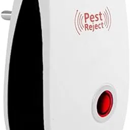 Ultrasonic Pest Repeller to Repel Rats, Cockroach, Mosquito, Ants Spider Insect Pest Control Electric Pest Repelling, Home Pest and Rodent Repelling Aid for Mosquito - PST14DC (White, Pack of 1)-image-72