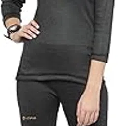 uzarus Women's Solid Thermal Top and Lower Set-picture-35