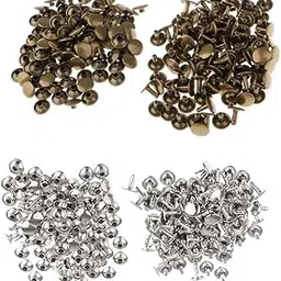 ECOMISTIQ® 200 Pieces Double Cap Rivets 9mmx5mm, 9mmx8mm|Crafts | Leathercrafts | Leathercraft Accessories-image-18