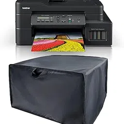 Printer Dust Cover Compatible for Brother Dcp-T820Dw / Mfc-T920Dw / Dcp-T710W,Premium Nylon, Water-Resistant, Durable, Anti-Static Protection for Home & Office Printers (Dorca)- Black-picture-37