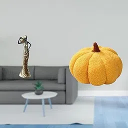 MERISHOPP Vintage Tribal Lady Pumpkin Sculpture Plush Decorative Figurine Ornament for Desk Sofa Cushion Bed Bedroom Housewarming Room Decor Gift-image-68