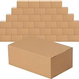 MALANI STORES Corrugated Box Packing box 8X5X2 inch corrugated brown boxes - 3 ply Pack of -50-picture-12