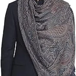 pashtush Woven Mens Fine Wool Stole, Stiped Design, Mens Muffler, Warm Cashmere Feel-picture-33