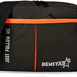 benstar Bentar Super Sling Bag for men Massanger Bag Side Sing bag Cross Body (Black/white)-picture-28