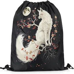 manfei Cute Panda Drawstring Backpack Bag,Cartoon Wild Animal String Bag Sackpack-picture-31