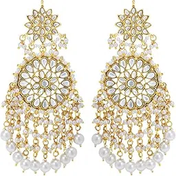 Kundan Faux Pearl Traditional Ethnic Jewelry Set Gift for Women-image-11
