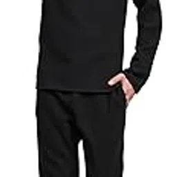 skavij Men's Handloom Cotton Solid Kurta Pajama Set Regular Fit Long Sleeves Casual Yoga Dress-picture-29