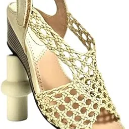 the much co. "The Air Edit – Mesh Wedge Sandals for Women | 2 Inch Heel | Lightweight & Breathable Comfort Footwear | Casual & Ethnic Wear Sandals-picture-15