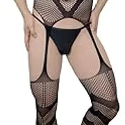 girlfriend Sexy Lingerie Naughty One Piece Deep V Neck Teddy Babydoll Mesh Nightwear for Men Mesh Badydoll Fishnets Dresses See Through Lingerie Chemise Outfits Specially for Men Black-picture-30