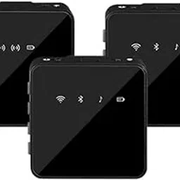 CEZO Wireless Microphone with Noise Cancellation, Wireless Mic for for Youtubers, Dual Channel Wireless Universal Microphone System Compatible with DSLR Cameras/iPhone/Android/Live Streaming-picture-15