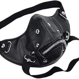 CALANDIS Leather River Half Face Sports Motorcycle Biker Wind Protective Mask | Masks & Eye Masks | Accessories | Costumes, Reenactment, Theater | Clothing, Shoes & Accessories-picture-48