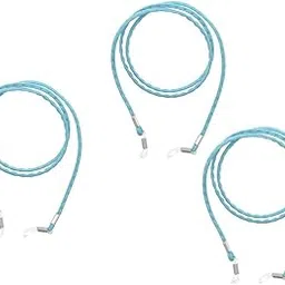 3 Pieces Eyeglass Rope Chain Glasses Cord Strap Landyard Holder Light Blue-image-93