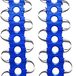 Steko 20 Pieces {BLUE} DC 12 Volt 2.4 Watt Coin Shape LED Module Light Lamp Bulb Multipurpose Use For Home, Temple, Bike, Car Decoration DIY Projects, Hobby Kit-picture-17