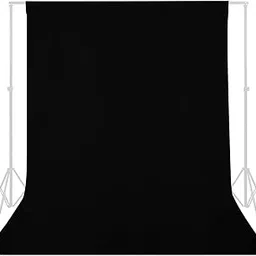GFCC Wrinkle-Resistant Black Backdrop Background for Photography Thick Photo Booth Backdrop for Photoshoot Background Screen Video Recording Parties Curtain(7.5FTX10FT)-picture-28