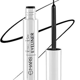 MARS Free Flow Eyeliner Cream with Demi Matte Finish | Long Lasting, Smudgeproof & Easy Glide Formula (6 ml),Black-picture-45