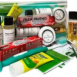TREKFRIEND 12 in 1 Travel Kit – Compact Grooming, Hygiene & Toiletry Kit for Men & Women | Includes Shampoo, Toothpaste, Toothbrush, Moisturizer, Face Wash, Soap, Comb, Ear Buds & More | Ideal for Trips, Holidays, Hotels & Daily Use-picture-28