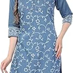 meher Impex Women's Blue Printed Denim-picture-37