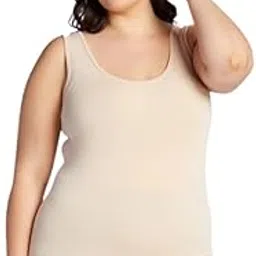 shaperx Women's Cotton Camisole Spaghetti Straps Tank Top Pack of 1 Plus Size-picture-35