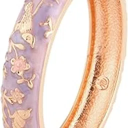 wynameleri Enamel Bangle Bracelet Floral Design Fashion Accessories for Women in Gift Box-picture-24