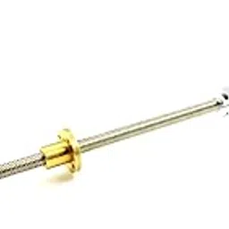 INVENTO 1pcs Nema 23 25 Kg-cm Stepper Motor + Flexible coupling + 600mm (0.6 mtr) 12mm M12 1.75mm Threaded Rod + Brass Nut-picture-10