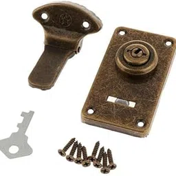 JAZZY PEARLS® 5x1Pcs Vintage Hasp Hook Bronze Iron Jewelry Box Shackle Lock-picture-32