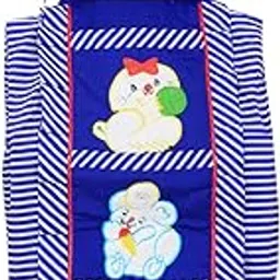 Kuber Industries Cotton Three Cabinet Baby Hanging Almirah, Blue (KU4231)-picture-16