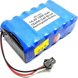 INVENTO 14.4V 1500 mAh Polymer Ni-Cd Rechargeable 12 AA Cell Battery Pack for cordless phone Toy Car DIY Project image 1