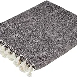 STITCHNEST Grey Chenille Sofa Cover 48x60 Inch – Soft, Durable & Textured Fabric with Tassels | Full Coverage Sofa for Living Room, Bedroom, or Drawing Room-image-27