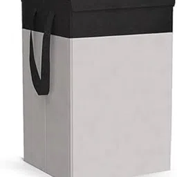 AV ENTERPRISES 75L Laundry for Clothes Cloth Basket Laundry Bin Laundry Bag for Clothes Freestanding Storage Organizer for Bedroom Basket for Clothes Cloth Bin Bag (Grey) image 1