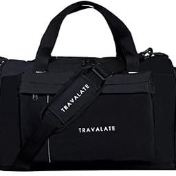travalate Travel Duffle Luggage Bag Organizer | Multi Pocket Ultra-Light| Polyester 45 Lt| Men And Women | 21 X 09 X 11 Inch |Black, 22.86 Cm-picture-0