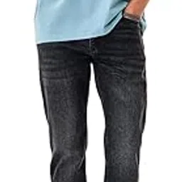 snitch Men Casual Jeans | Comfort Fit Straight Leg Mid Rise | Washed Denim with Smooth Texture & Medium Stretch | Durable Cotton Blend for Everyday Wear-picture-21