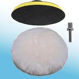 MLD 5"" inch Hook and Loop Rotary Backing Pad,with Soft Fur Wool pad,M10 Drill Adapter BFCP-1013 (5inch,M10 Plastic) Pack of -1-picture-17