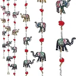 URBAN HAAT Paper Mache Door Hanging (Multicolour_96 Cm),Pack of 2-picture-29