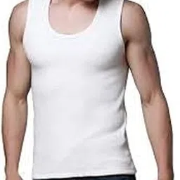 Double Parrot Men's Vest, Pack of 1 (White)-picture-28