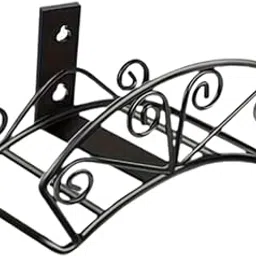 Merishopp Garden Hose Holder Bracket Pipe Holder for Garden Yard Fence black|1 Garden Hose Holder| Other Watering Equipment image 1