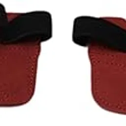 Enakshi (LABEL) Creations 1 Pair Weight Lifting Grips Pull up Grips for Pull Ups Crosstraining Fitness Red-image-23