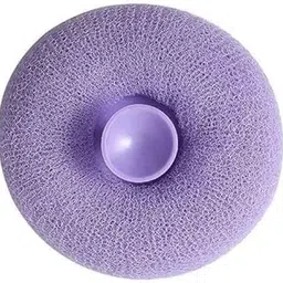 Round Loofah Body Bath Brush for Bathing Sponge with Soft Silicone Massager & Scrubber for All Type of Skin of Men, Women, Babies, Kids Exfoliating Bath Shower Sponge Lofah (Any Color)-image-21
