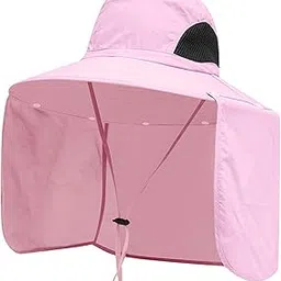 ZOOMELLA Wide Brim Bucket Hat Breathable Sun Protection Hat for Vocation Beach Travel Pink|Hats| Hats-picture-25