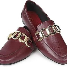 yoho Bliss Comfortable Slip On Formal Buckle Loafer for Women | Stylish Fashion Moccasins Range| Cushioned Footbed Finish | Flexible | All-Purpose Office Wear Shoe-picture-21