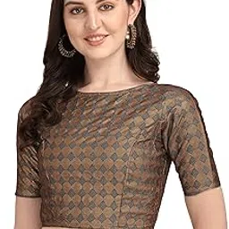 oomph! Women's Art Silk Jacquard 3/4 Sleeves Blouse-picture-37