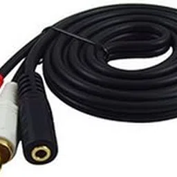 VRCT 3.5Mm Female Stereo Jack To 2 Rca Male Plugs Cable for Personal Computer (1.5 Meter/4.9 Feet, Black)-picture-67
