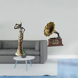 MERISHOPP Vintage African Tribal Lady Resin Figurine Collectible Sculpture Retro Tabletop Ornament for Desk Cabinet Bedroom Housewarming and Birthday Gift-image-44