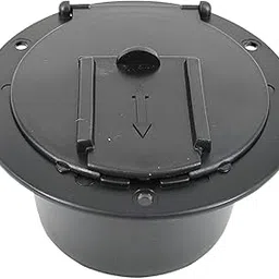 STYLEHEAVEN Generic Electrical Cable Hatch High Performance Round Power Cord Hatch Cover Black|Motors-picture-25