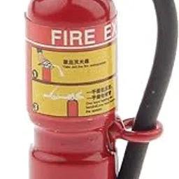 Enakshi® 1:12 Scale Dollhouse Miniature Red Fire Extinguisher | Realistic Metal Doll House Furniture Accessory | Decorative Item for Doll Room Decor | Collectible Play Set for Dolls & Bears Dioramas-picture-18