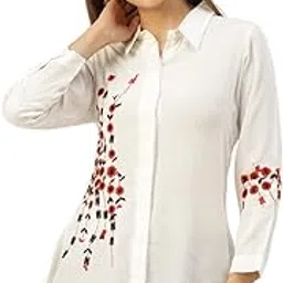kbz Women's Rayon Embroidered Top for Girls | Comfortable Stylish Western Top-picture-13