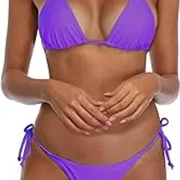 fleurt Purple Color Nylon Self Design Bikini Set for Women Fleurt-Set-Bikini-0239-PR-picture-42